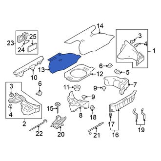 Nissan OE - Rear Spare Tire Compartment Cover