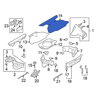Nissan OE - Rear Trunk Mat