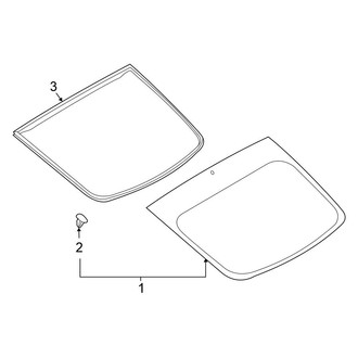 Nissan OE - Lift Gate - Glass (Base / Nismo / Sport / Sport Touring)