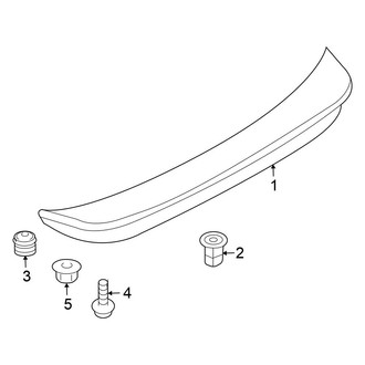 Nissan OE - Lift Gate - Spoiler (W/O Nismo), (Base / Touring Coupe)