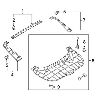 Nissan OE - Lift Gate - Interior Trim (Coupe)