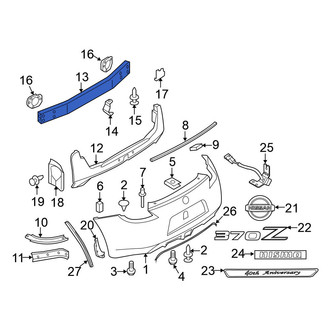 Nissan OE - Rear Bumper Impact Bar