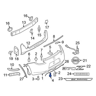 Nissan OE - Bumper Cover Screw
