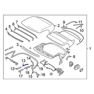 Nissan OE - Convertible Top Retainer