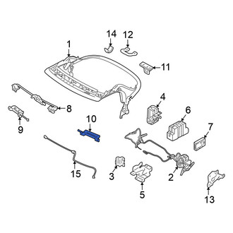 Nissan OE - Front Left Convertible Top Lock Pad