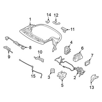 Nissan OE - Convertible/Soft Top - Frame & Components (Convertible)