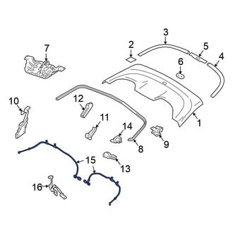 Nissan OE - Convertible Top Cable