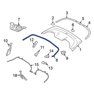 Nissan OE - Convertible Top Case Seal