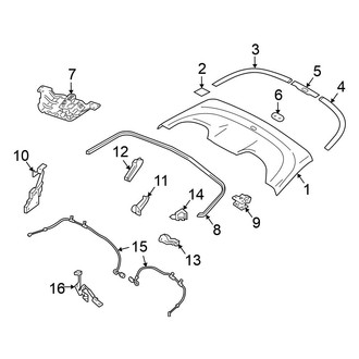 Nissan OE - Convertible/Soft Top - Storage Compartment (Convertible)