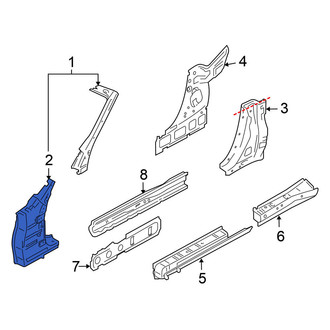 Nissan OE - Right Lower Body A-Pillar
