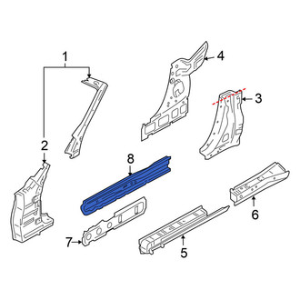 Nissan OE - Right Inner Rocker Panel