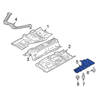 Nissan OE - Right Floor Pan Splash Shield