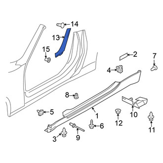 Nissan OE - Right Body B-Pillar Molding