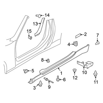 Nissan OE - Pillars, Rocker & Floor - Exterior Trim (Convertible)