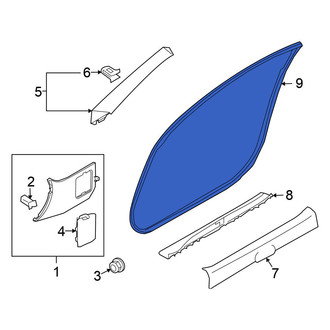 Nissan OE - Left Door Opening Trim