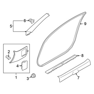 Nissan OE - Pillars, Rocker & Floor - Interior Trim (Convertible)