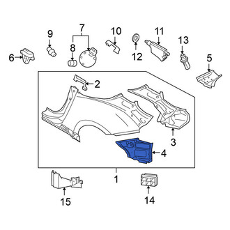 Nissan OE - Rear Left Lower Quarter Panel Extension