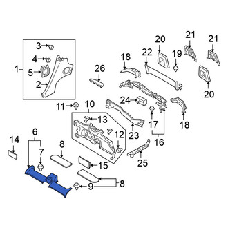 Nissan OE - Rear Package Tray Trim