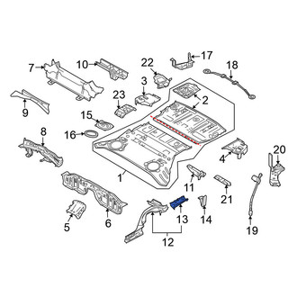 Nissan OE - Rear Right Frame Rail End