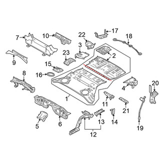 Nissan OE - Rear Body & Floor - Floor & Rails (Convertible)
