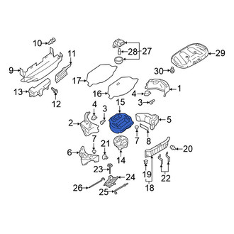 Nissan OE - Rear Trunk Floor Storage Box