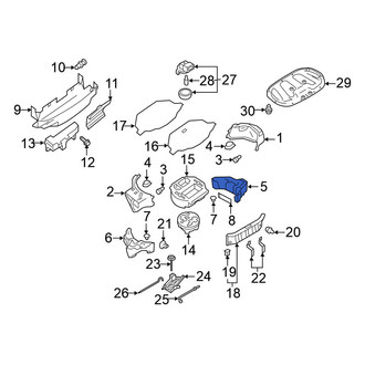 Nissan OE - Rear Right Trunk Floor Storage Box