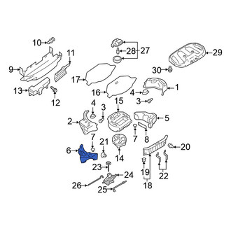 Nissan OE - Rear Left Trunk Floor Storage Box
