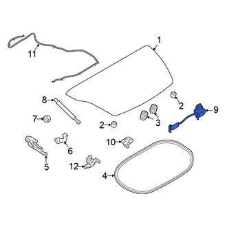 Nissan OE - Rear Deck Lid Latch