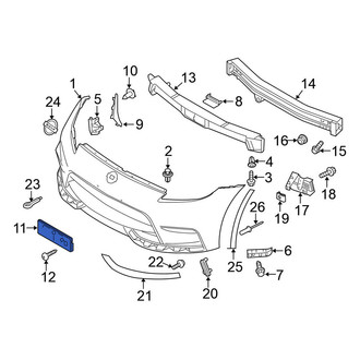 Nissan OE - Front License Plate Bracket