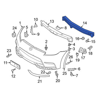 Nissan OE - Front Bumper Impact Bar