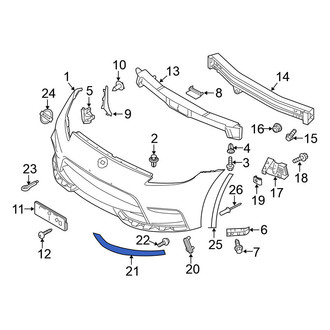 Nissan OE - Front Right Inner Fender Molding