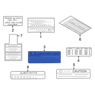 Nissan OE - A/C System Information Label