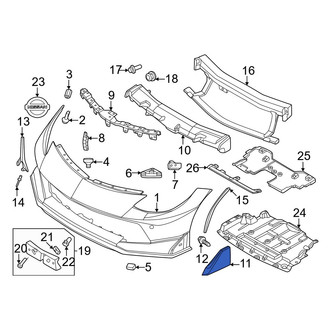 Nissan OE - Front Left Bumper Trim