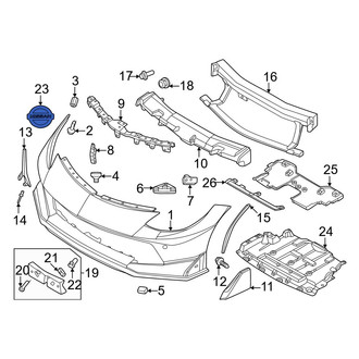 Nissan OE - Front Bumper Cover Emblem