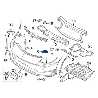 Nissan OE - Left Upper Bumper Cover Bracket