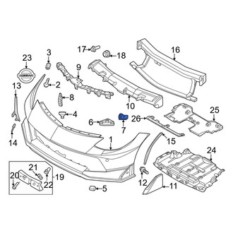 Nissan OE - Right Lower Outer Bumper Cover Bracket