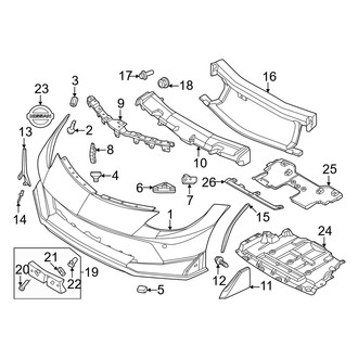 Nissan OE - Front Bumper & Grille - Bumper & Components (Nismo)