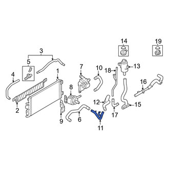 Nissan OE - Engine Coolant Pipe