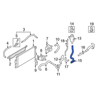 Nissan OE - Engine Coolant Overflow Hose