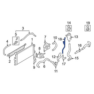 Nissan OE - Engine Coolant Pipe