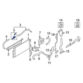 Nissan OE - Radiator Coolant Hose Adapter