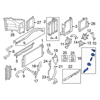 Nissan OE - Right Radiator Coolant Hose
