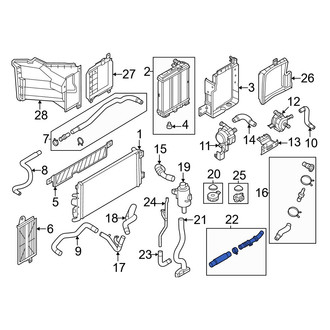 Nissan OE - Right Radiator Coolant Hose