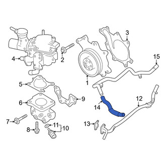 Nissan OE - Left Radiator Coolant Hose
