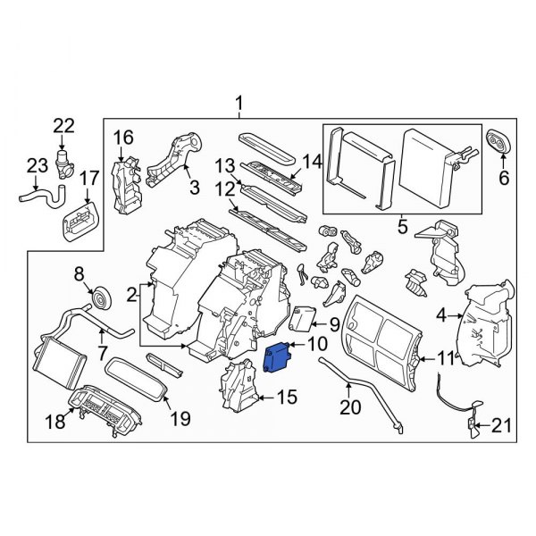 Nissan OE 277328J10A HVAC Air Inlet Door Actuator