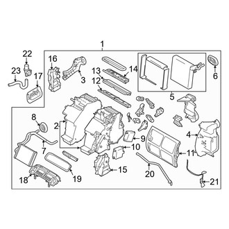 Nissan OE - Air Conditioner & Heater - Evaporator & Heater Components