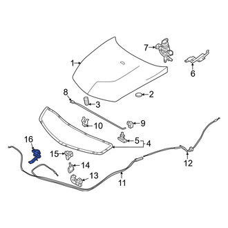 Nissan OE - Front Hood Safety Catch