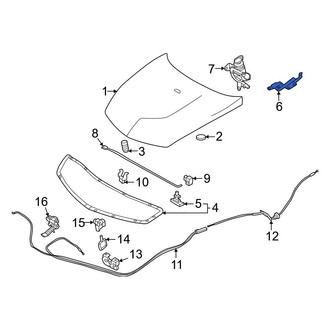 Nissan OE - Front Left Hood Hinge