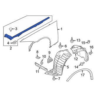 Nissan OE - Front Right Fender Filler Panel
