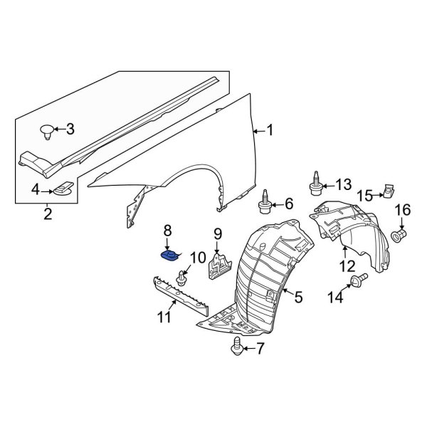 Fender Liner Nut